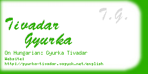 tivadar gyurka business card